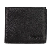 RFID ID Identity Credit Card Blocking Leather Wallet Slim Black Security Bifold