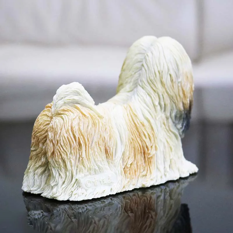 Mnotht мини модель 1/6 Lhasa Apso собака имитация собаки животное Смола игрушка сцена
