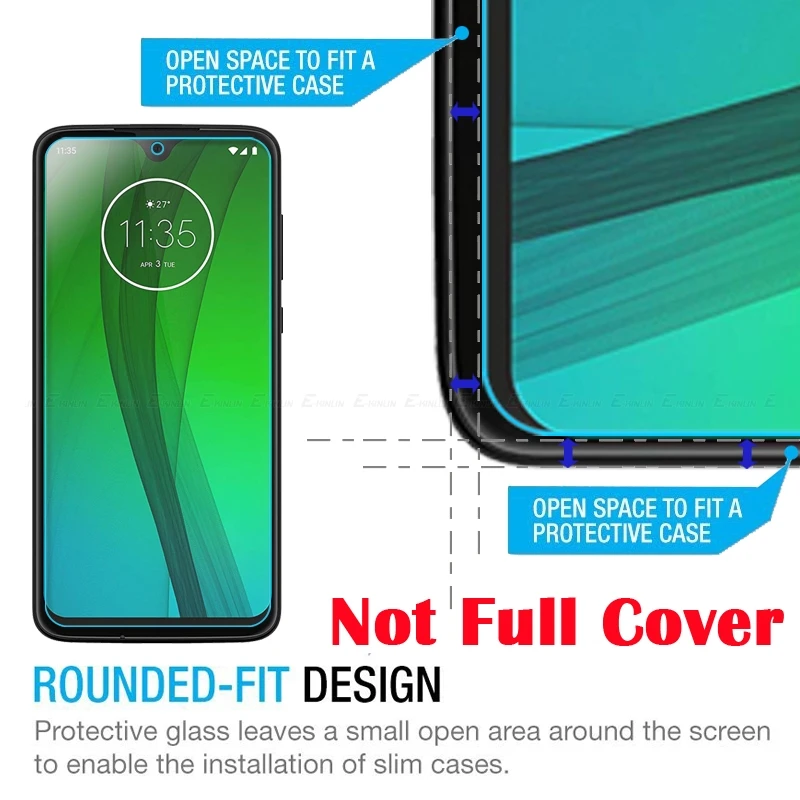 Защитная пленка для экрана из закаленного стекла Motorola Moto One Action Vision Macro G9 G8 G7 Power G6