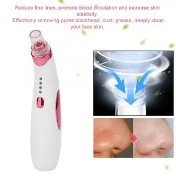 

Electric Blackhead Removal Vacuum Suction Face Pore Cleaner Skin Cleaning Tool Massage Relaxation v
