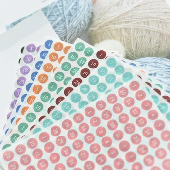 

ZFPARTY Number Self- adhesive Paper Stickers for Scrapbooking DIY Projects/Photo Album/Card Making Crafts