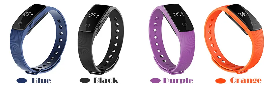 Makibes ID107 Bluetooth Smart Bracelet smart band Heart Rate Monitor Wristband Fitness Tracker 4 colors