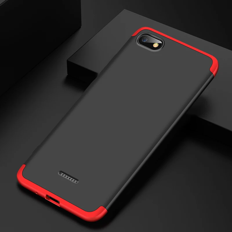 360 Full Cover For Xiaomi Redmi 6 Pro S2/Y2 Note5 4X 5A Y1 5Plus Luxury Hard Plastic Matte Case Funda + Tempered Glass | Мобильные