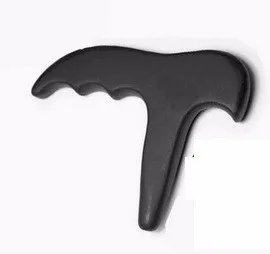 

China black Bian Stone GuaSha Massage Scrape Therapy Health Cure Tool
