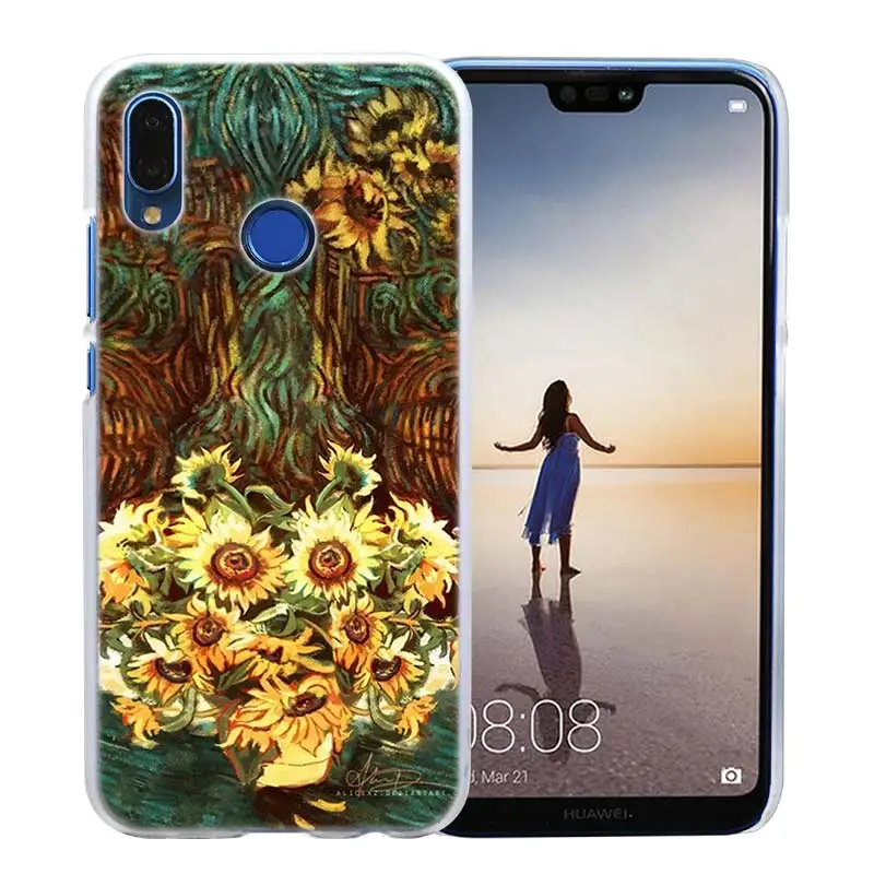 Чехол Sky Van Gogh для huawei P20 P Smart Nova 4 3i P30 P10 P9 P8 lite Pro mini Прозрачный жесткий чехол для телефона - Цвет: 13