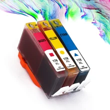 

Qinde For HP 178 XL Compatible Ink Cartridge Replacement 178xl for HP Photosmart 7515 5515 B109a B010b B209 B210 3070A 3520 7510