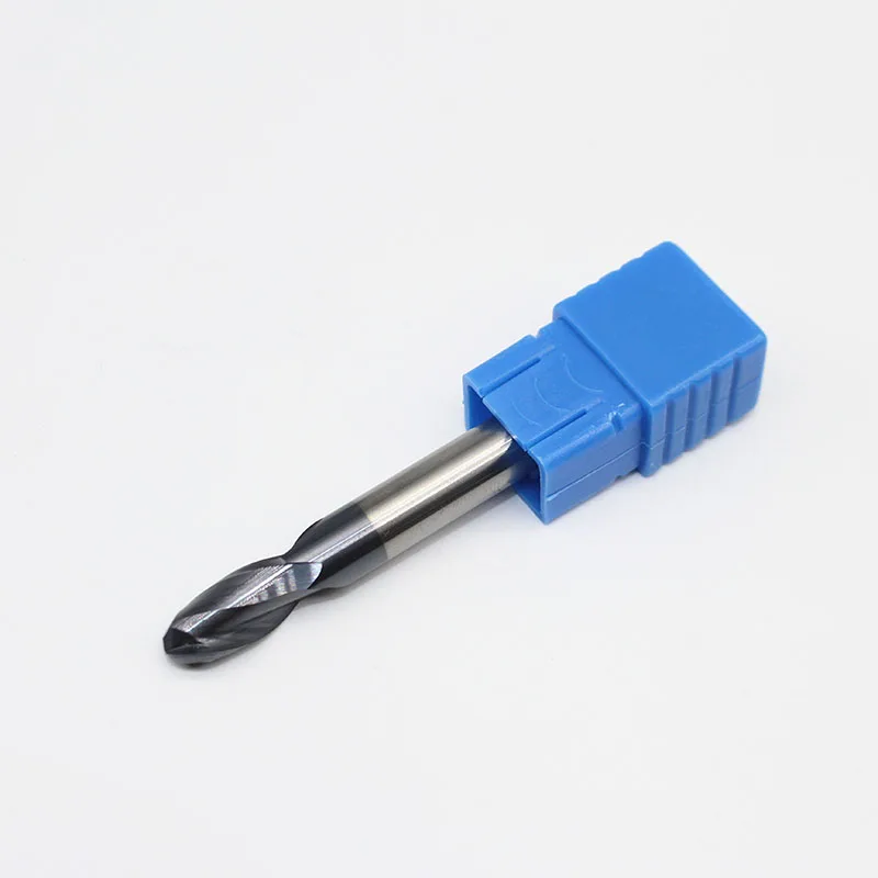 1PC HRC45 8mm Ball Nose Endmills R4 D8X16LXD8X75L 2 Flutes Tungsten