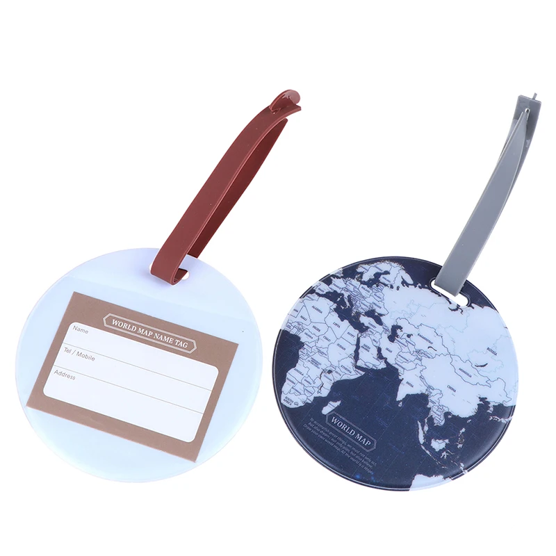 New-Map-Luggage-Tag-Women-Travel-Accessories-Silica-Gel-Suitcase-ID-Address-Holder-Baggage-Boarding-Tag (1)