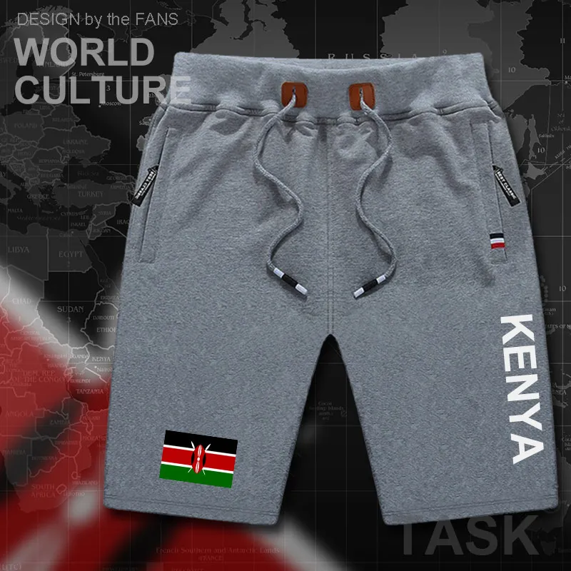 Kenya Kenyan mens shorts beach man men's board shorts flag workout