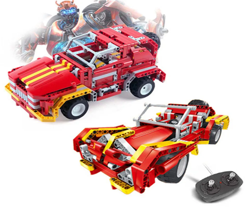 2019 DIY Building Blocks Toy Racing Remote Control RC Truck Car Model Compatible legoingly City Two Assemble Mode Figures Bricks