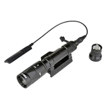 Тактический плавный тусклый фонарь с батареей хвост выключатель M620W cree Q5 Скаут света светодиодный Полный Новая версия черный DE