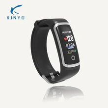 Kinyo плавание Смарт Браслет монитор сердечного ритма 24 часа постоянно отслеживания Водонепроницаемый браслет с Max оповещения ЧСС