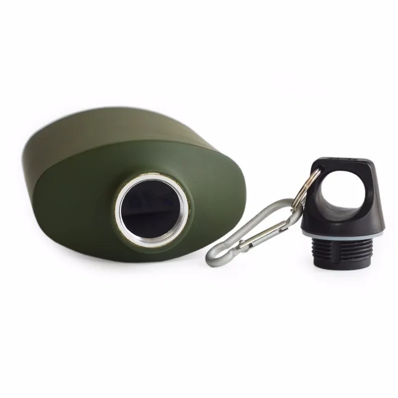 Военной столовой овальные чайник петли крышки узкий MouthOutdoor Спортивная бутылка