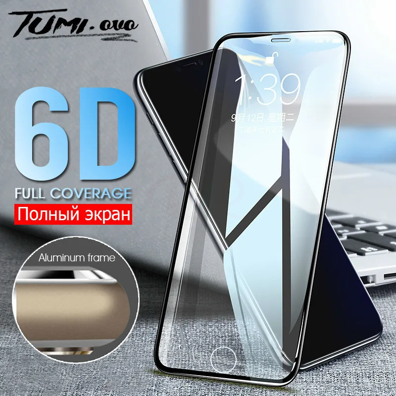 Роскошное Защитное стекло для iPhone 6 6S 7 8 Plus X на iphone R XS Max Защита экрана