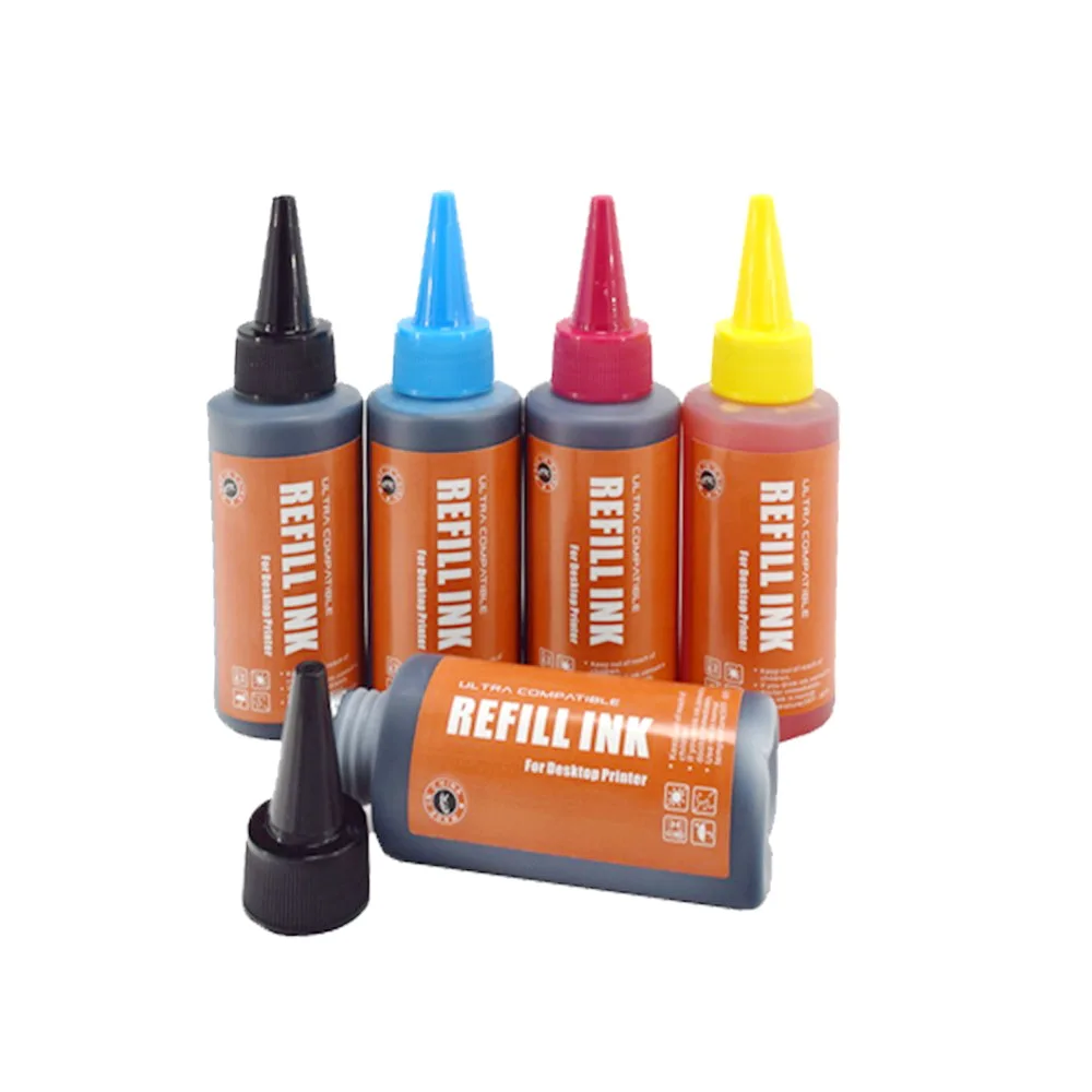 RU CK 5Pack 2black Universal Refill Ink kit for Canon HP Brother Lexmark DELL Kodak Inkjet