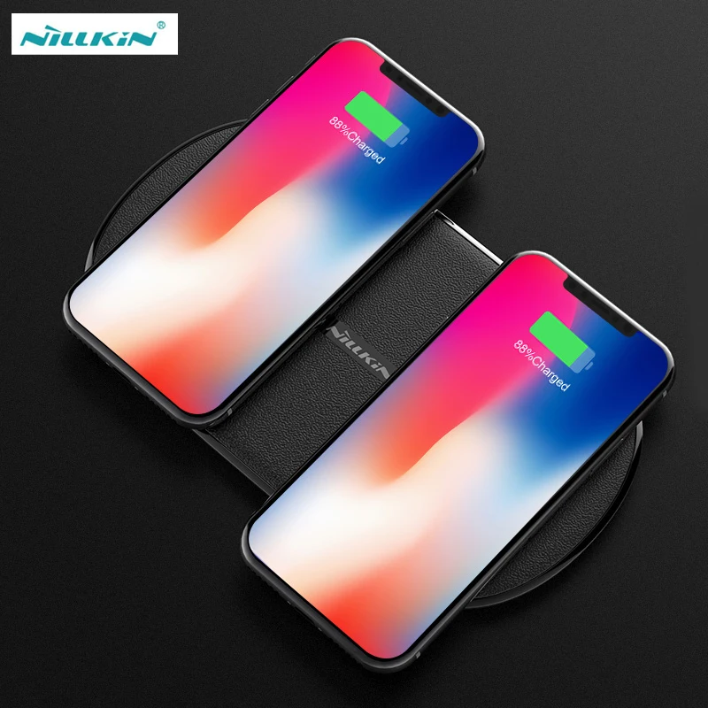 

NILLKIN Wireless Charging Pad For Samsung Galaxy S9 S8 Plus 2 in 1 Qi Wireless Fast Charger 7.5W/10W For iPhone 8 Plus XS Max XR