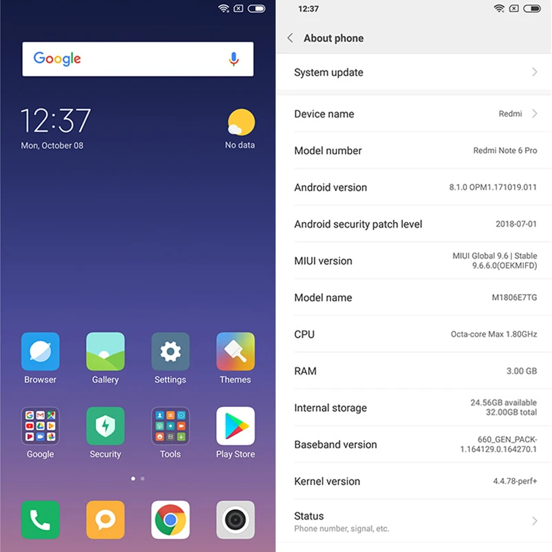 В наличии глобальная версия Xiaomi Redmi Note 6 Pro 3 ГБ 32 Note6 Snapdragon S636 мобильный телефон 26