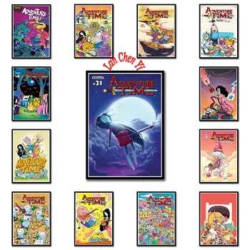 

Adventure Time with Finn and Jake Coated paper poster Office Gift Room Dining Home Decor wall sticker Design