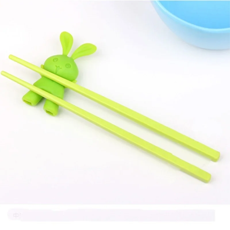 

3 pairs Lovely Multi-styles Training Children Adult Learning Cartoon Chopsticks Helper Random Colors Kids Training Helper