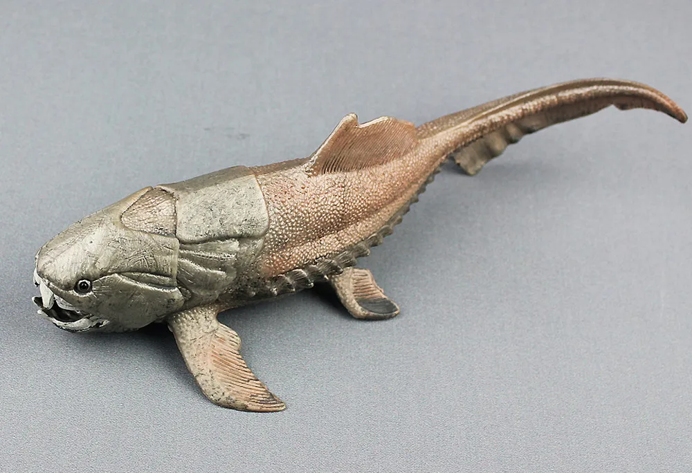 20 см динозавры модель игрушки Dunkleosteus динозавр Рыба украшения фигурки модель игрушки для детей Коллекция Brinquedos