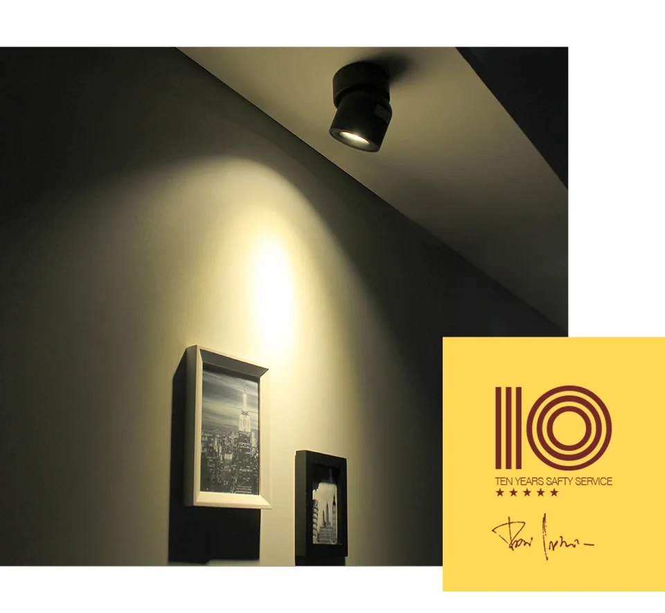 Light para Foyer Aisilan 90 Graus Nórdico Levou Superfície Montado Downlight Teto Ajustável Spot Interior Sala ac 90 260 v 5 90 graus nordic luz de ponto para