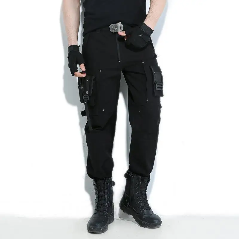 Freedom Knight Outdoors Cargo Pants Multi Pocket Jersey Men Army Green Military Hiking Camping Long Trousers