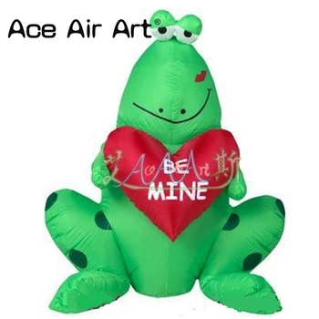 

new trend Valentine's Day Inflatable blowing valentine love Frog model with heart for wedding