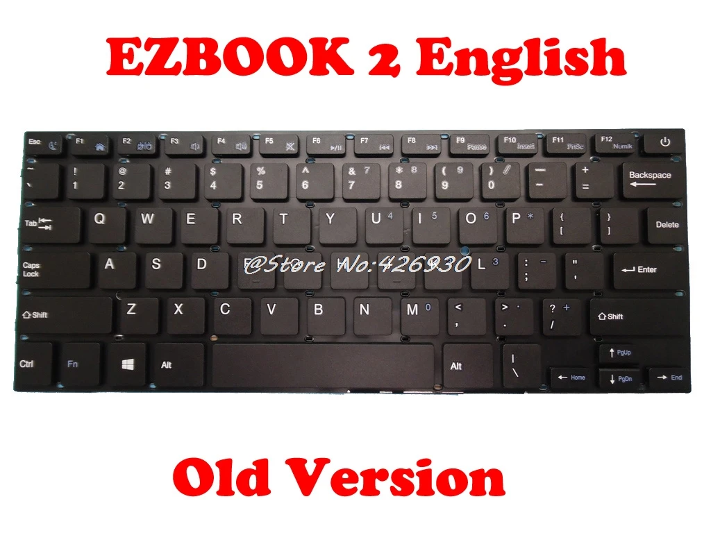 Клавиатура для Jumper EZBook 2 ZX300 C EB10300R001 MB3002003US YXT NB93 37 SCDY 300 3 на английском языке