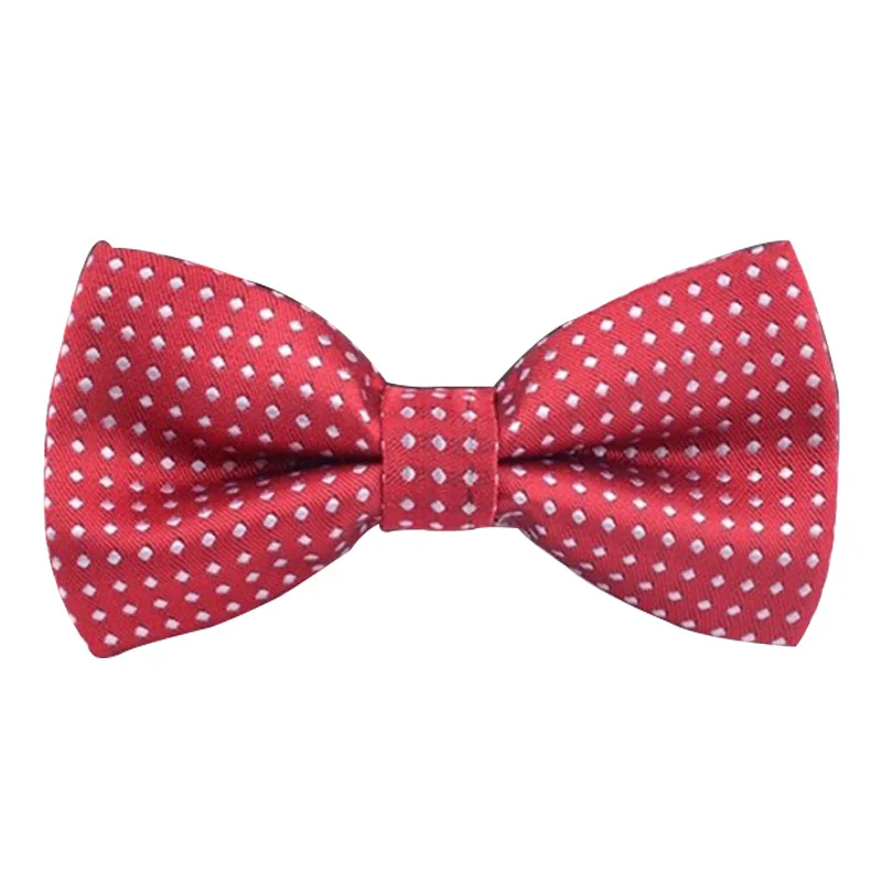 Галстук-бабочка для мужчин, Официальный галстук для мужчин, деловой Свадебный галстук-бабочка для маленьких мальчиков, мужская рубашка в горошек, подарок, TRAA0426 - Цвет: b06 dark red kid