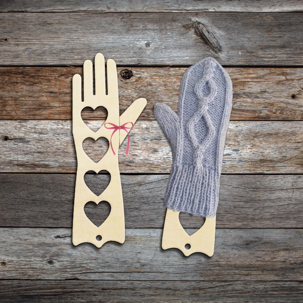 

2pcs Wooden Wood Heart Hearts Mitten Blockers Mittenblock Mitten Stretcher Forms Mitt Blocks Hand Knit