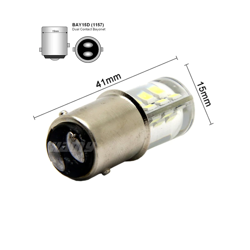 1x Автомобильный светодиодный лампы P21W 1156 Ba15s 1157 Bay15d светодиодный Singal светильник 12V 12SMD задних фонарей, фонарей указателей повтора и парковки задним ходом фонарь стоп-сигнала Белого красного и желтого цвета