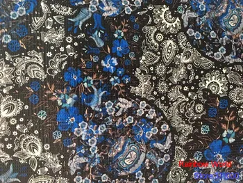 

High Quality flower pattern Faux PU Leather fabric for DIY sewing sofa table shoes bags bed material(1 yard)