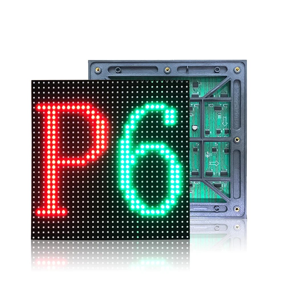 

P6 outdoor full color led display module,P6 SMD2727 LED panel, 1/8 scan 192*192mm, 32*32 dot