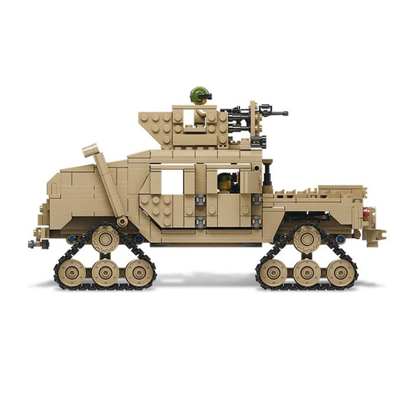 Продвижение KAZI 10000 век военный M1A2 Abrams Танк пушка деформация Hummer автомобиль строительные блоки кирпичные игрушки