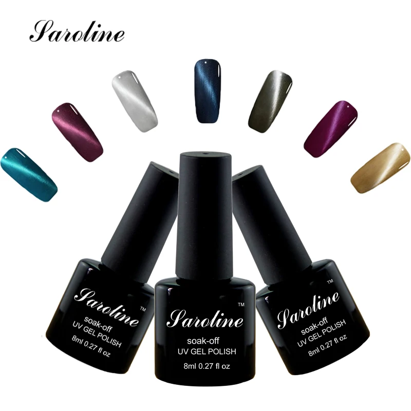 Saroline Uv Led Chanceux Colort Cat Eye Gel 3d Vernis à
