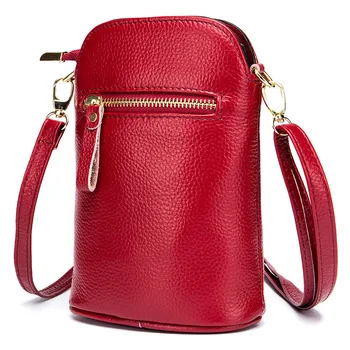 

Fashion Messenger Bag Leather Ladies Tote 2018 New Small Lady Shoulder Bag Vintage Zipper Bag Wisecol