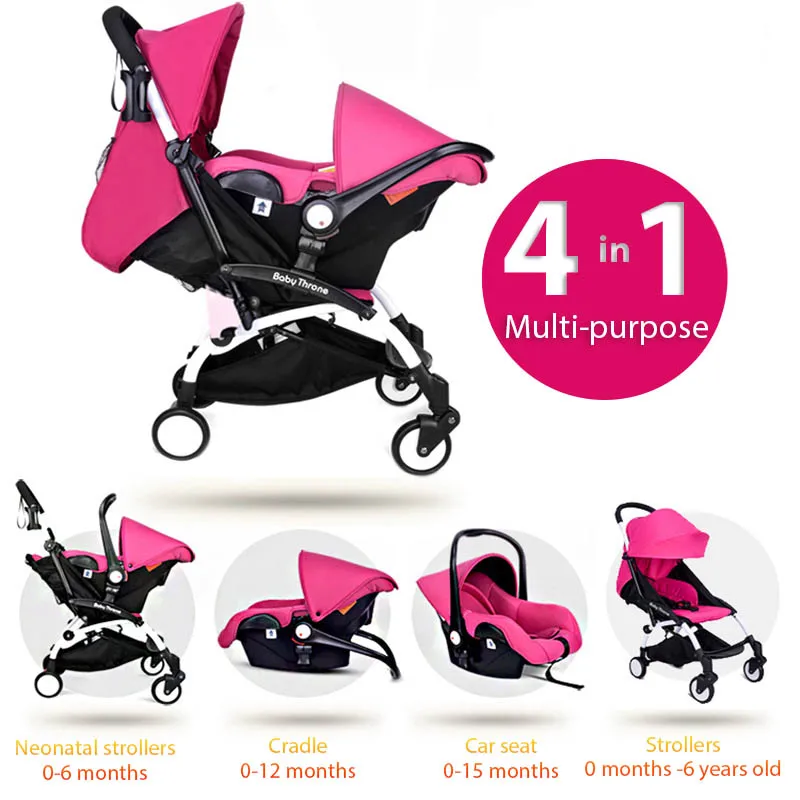 

4 in 1 Trolley Multifunctional Foldable Baby Kids Stroller Newborn Infant Awning Pushchair Buggy Travel Pram Lightweight