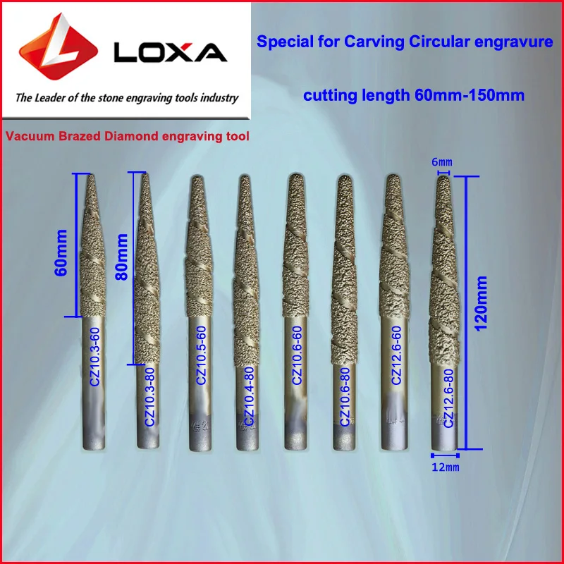 CNC резные каменные Ремесла, статуи, мрамор/Песчаник колоннар Relievo, от LOXA вакуумной пайки Алмазный гравировальный инструмент