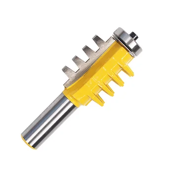 

1/2" Woodwork Cutter Shank Rail Reversible Finger Joint Glue Router Bit Cone Tenon Power Tools Wood Router Cutter