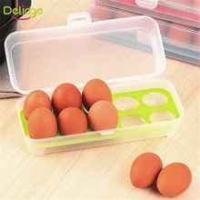 1 шт. 10 сетки яйцо коробка для хранения продуктов-класс пластик 10 отверстий яйцо контейнер для еды корзина Органайзер