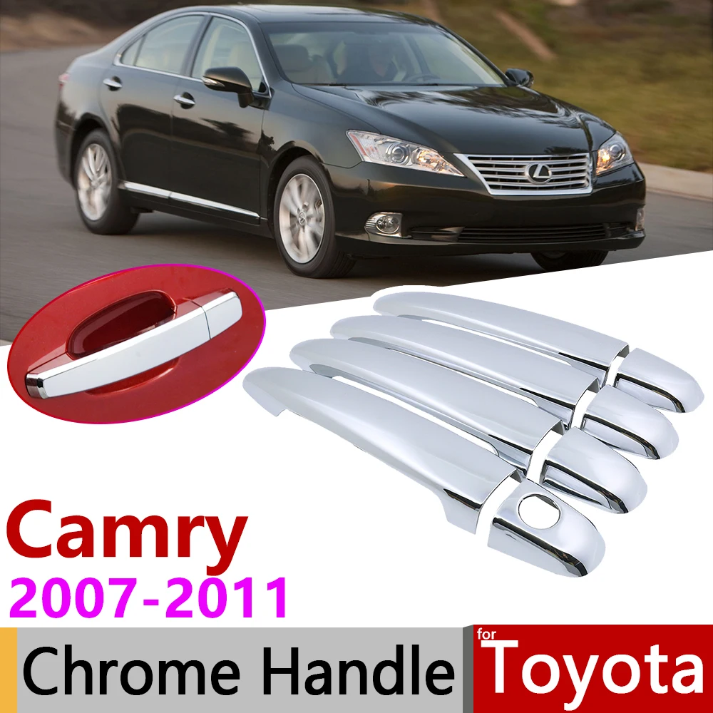 Хромированная накладка на дверную ручку для Toyota Camry Daihatsu Altis XV40 2007 ~ 2011 аксессуары