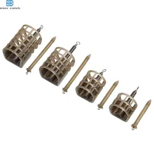 Легкая ловля, 5 шт., 25 г, 30 г, кормушка для ловли карпа, рыболовные снасти, приманка, Метатель, держатель для еды, клетка для подледной рыбалки, оборудование, снасти