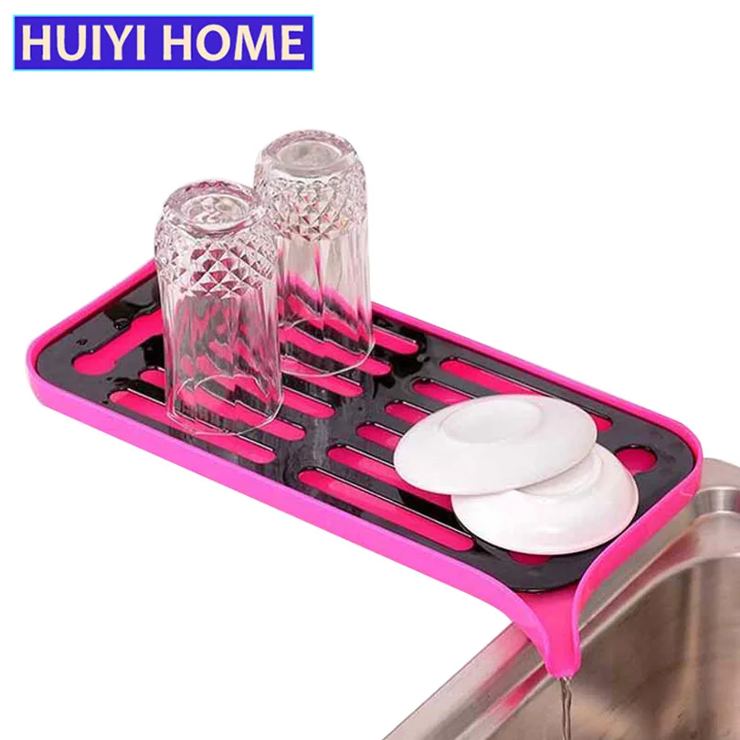 Huiyi المنزل متعددة الأغراض منظم مطبخ استنزاف صينية طبقة مزدوجة طبق رف مع بالوعة رف مطبخ اكسسوارات EGN010 Huiyi المنزل متعددة الأغراض منظم مطبخ استنزاف صينية طبقة مزدوجة طبق رف مع بالوعة رف مطبخ اكسسوارات EGN010