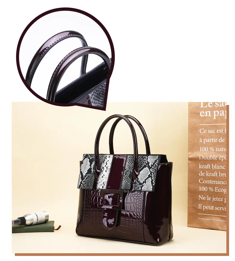 Новинка, женские сумки из змеиной кожи в стиле пэчворк, роскошная дизайнерская женская сумочка, дизайнерская высококачественная повседневная сумка через плечо, женская сумка
