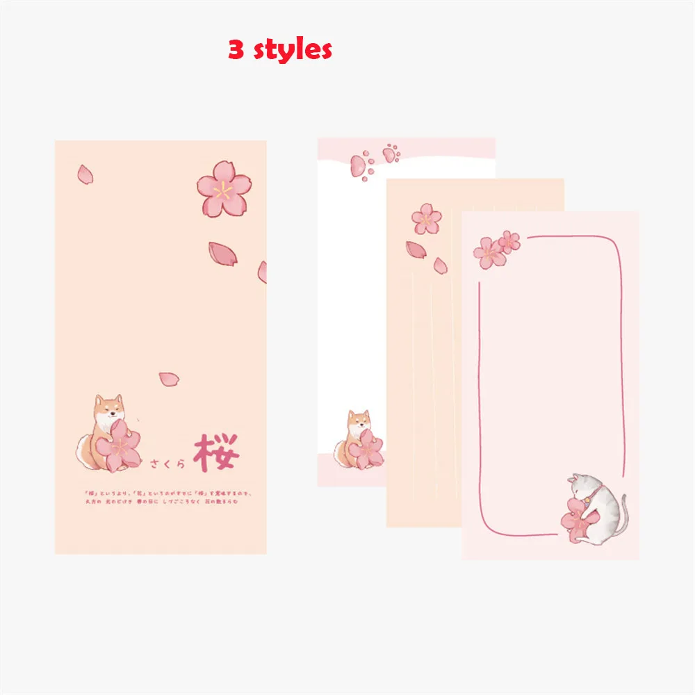 24sheets Romantic Flowers Sticky Notes Kawaii Memo Pad Scrapbooking Stickers New 