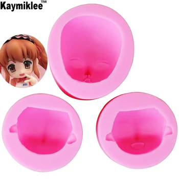 

C108 3PCS/SET New Silicone Baby Face Molds for For Candy,Chocolate,Ice,Craft Fondant Cake Decoration Tools