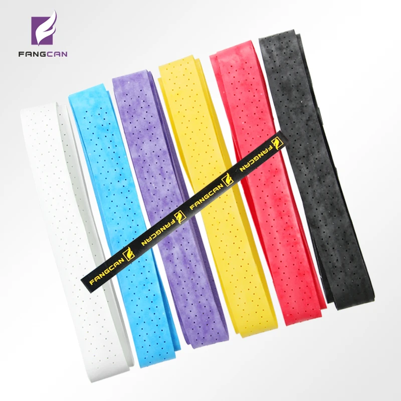 

6pcs FANGCAN FCLG-04 Anti-skid PU Grip and Overgrip Buffed Grain Senior Keel Overgrips for Tennis Badminton Racquet