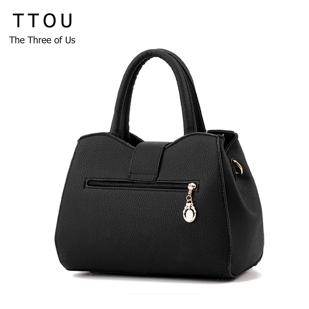 TTOU New Fashion Women Handbag Tassel High Quality PU Leather Totes Bags Brief Women Shoulder Bag Ladies Bags 2018