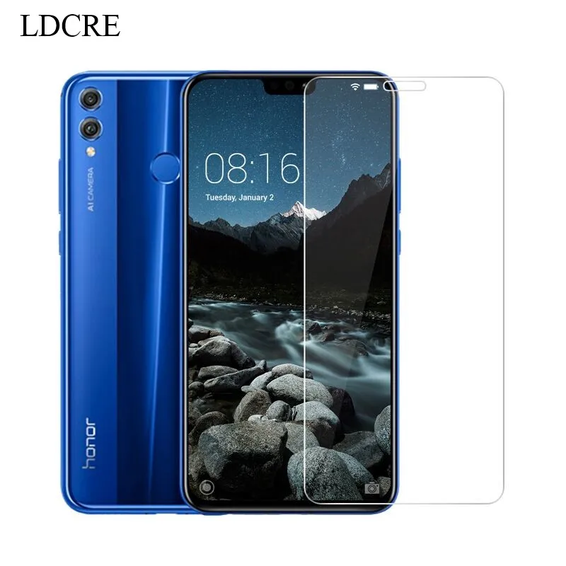 

2Pcs For Tempered Glass Huawei Honor 8X Screen Protector For Huawei Honor 8X Glass Protective Phone Film for Honor 8X