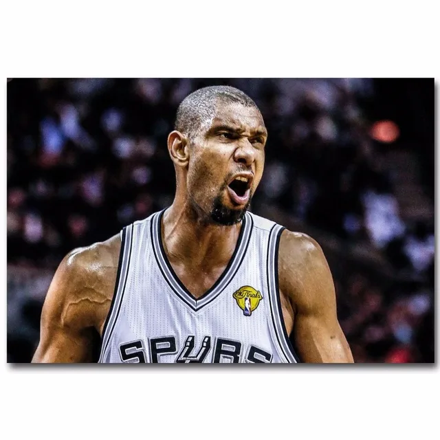 2275a tim duncan no 21 san antonio spurs mvp nba wall sticker silk